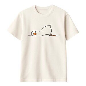 Cute Goose T-Shirt – Funny Minimalist Animal Graphic Tee